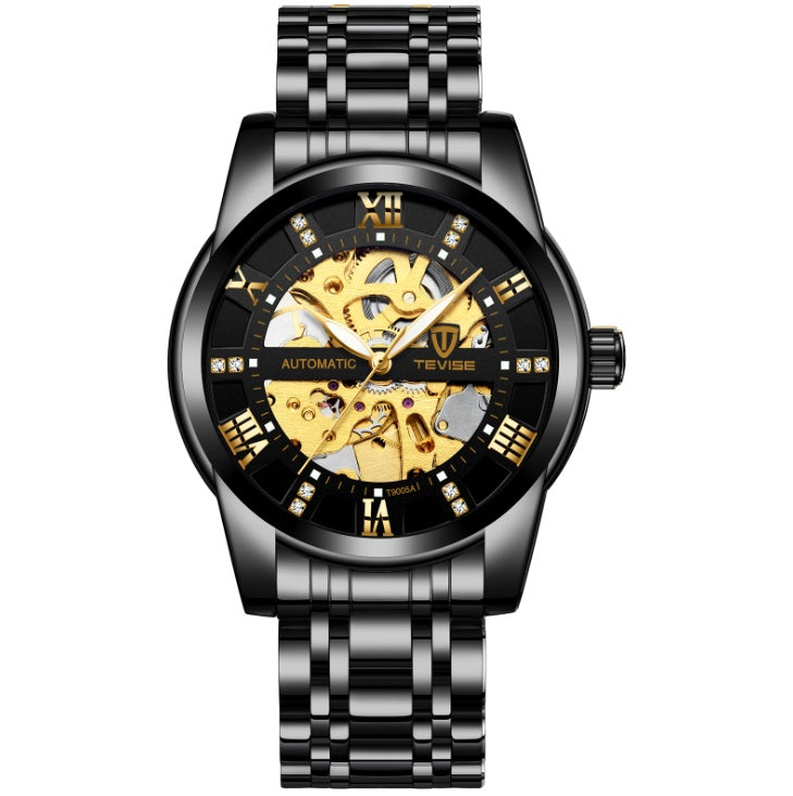 Men’s Fashion Automatic Mechanical Hollow Watch – Waterproof Design