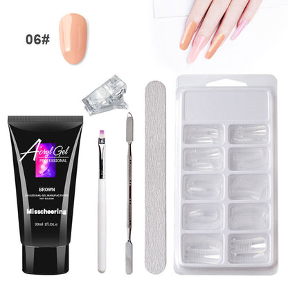Painless Extension Gel Set – Quick Crystal Nail Art Without Paper Forms