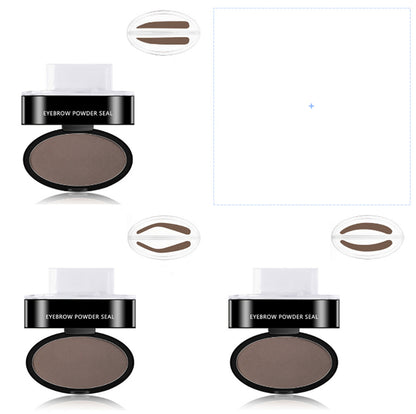 Eyebrow Powder Stamp & Stencil Kit Waterproof Makeup
