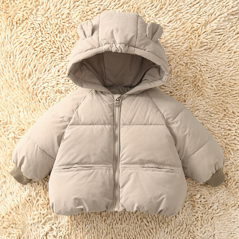 Kids’ Warm Cotton Overcoat – Winter Outerwear