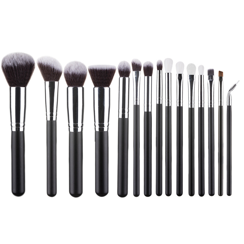 15pcs Professional Makeup Brush Set – Soft Bristles for Face & Eye Cosmetic Tools