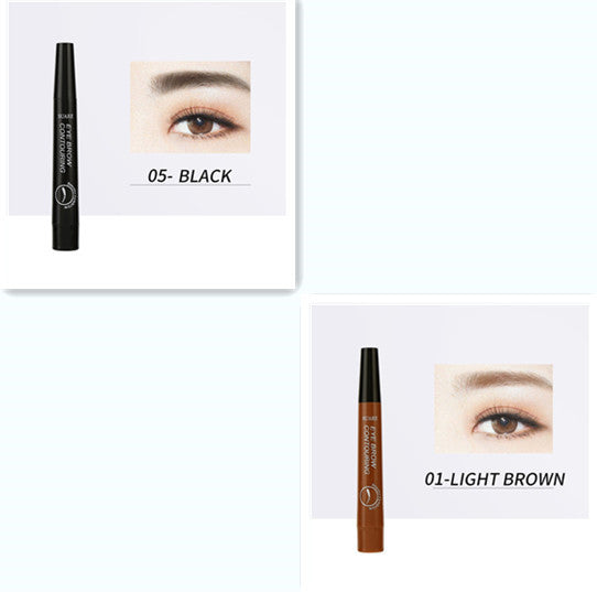4-Head Eyebrow Pencil – Long-Lasting, Smudge-Proof Brow Pen