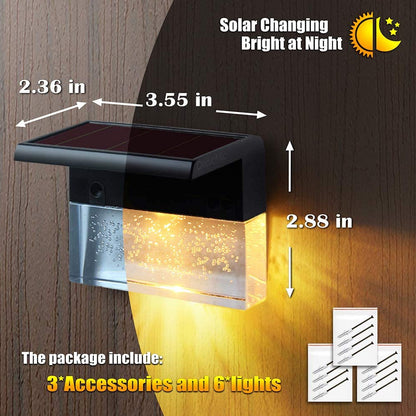 RGB Solar Step Light – Waterproof LED Fence Light for Outdoor Stairs & Deck