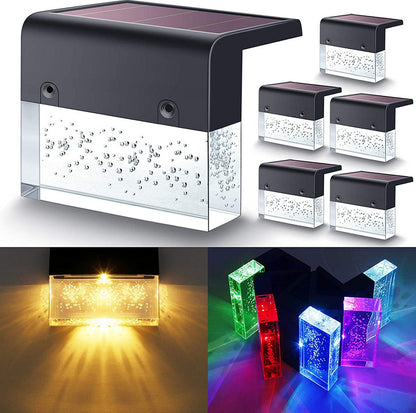 RGB Solar Step Light – Waterproof LED Fence Light for Outdoor Stairs & Deck
