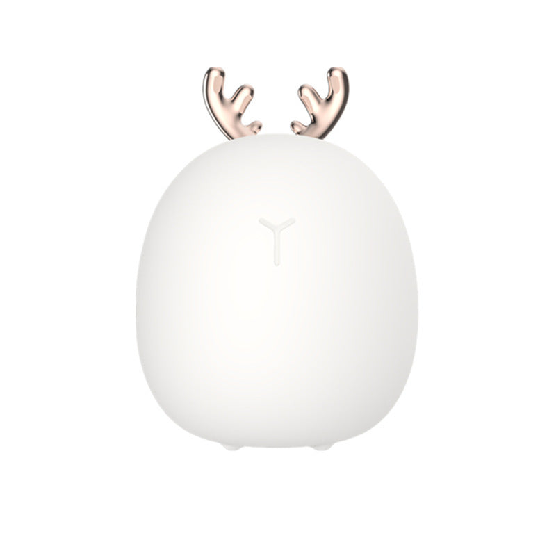 Cartoon Deer Night Light – USB Rechargeable LED Bunny Lamp for Kids & Baby Room