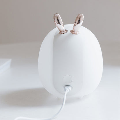 Cartoon Deer Night Light – USB Rechargeable LED Bunny Lamp for Kids & Baby Room
