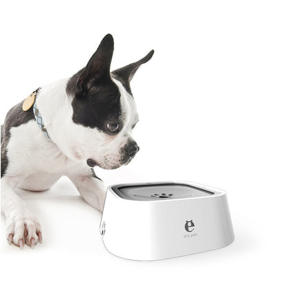 1.5L Cat & Dog Water Bowl – Anti-Overflow Slow Feeder & Floating Pet Fountain, ABS & PP Materials