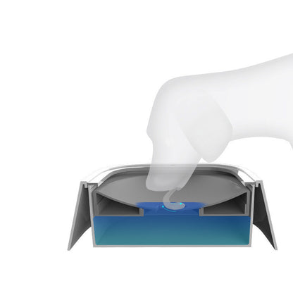 1.5L Cat & Dog Water Bowl – Anti-Overflow Slow Feeder & Floating Pet Fountain, ABS & PP Materials
