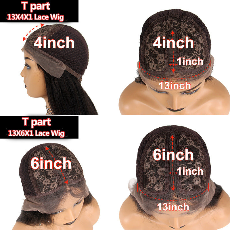 Long Curly Human Hair Wig Set