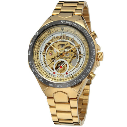 Men’s Personalized All-Steel Hollow Automatic Mechanical Watch
