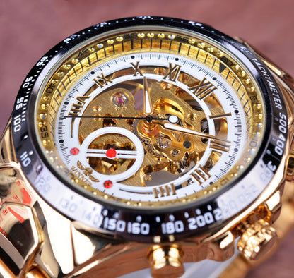 Men’s Personalized All-Steel Hollow Automatic Mechanical Watch