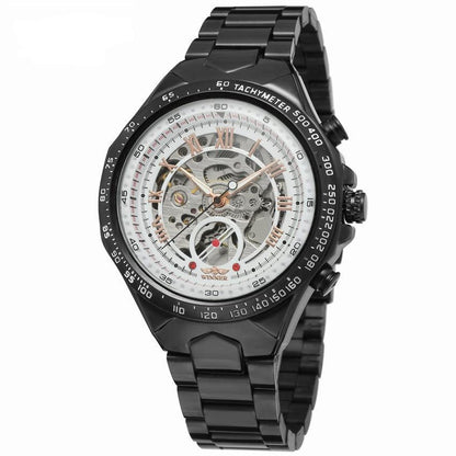 Men’s Personalized All-Steel Hollow Automatic Mechanical Watch