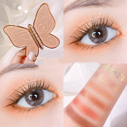 6-Color Eyeshadow Palette – Glitter & Matte Eye Makeup Kit