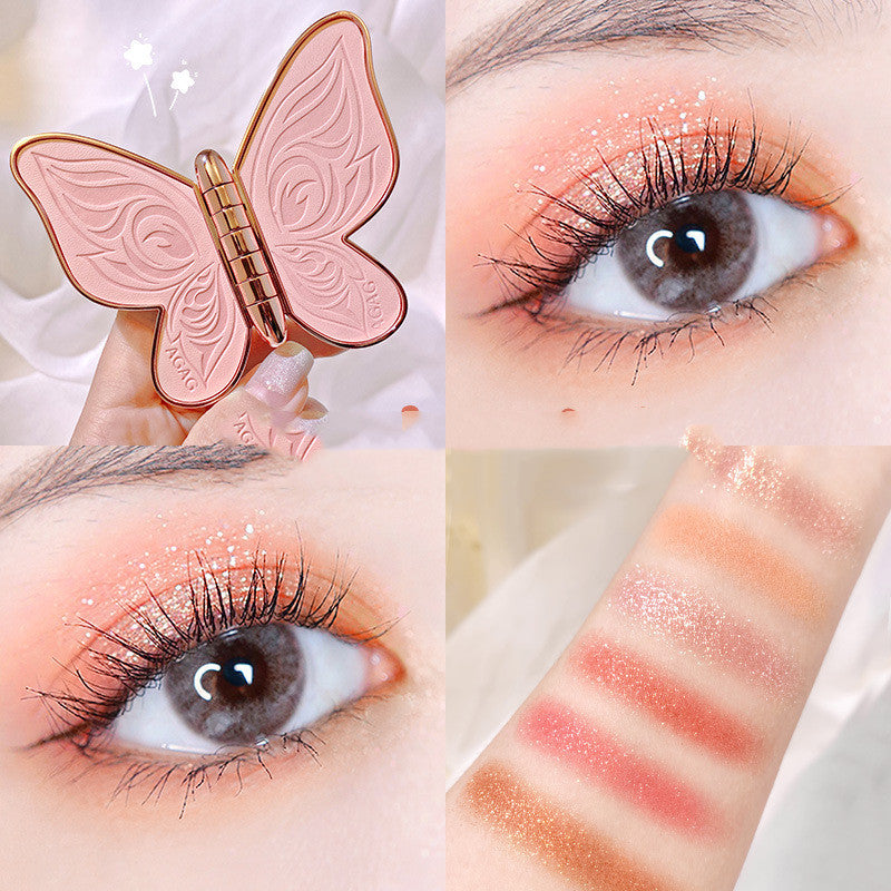 6-Color Eyeshadow Palette – Glitter & Matte Eye Makeup Kit