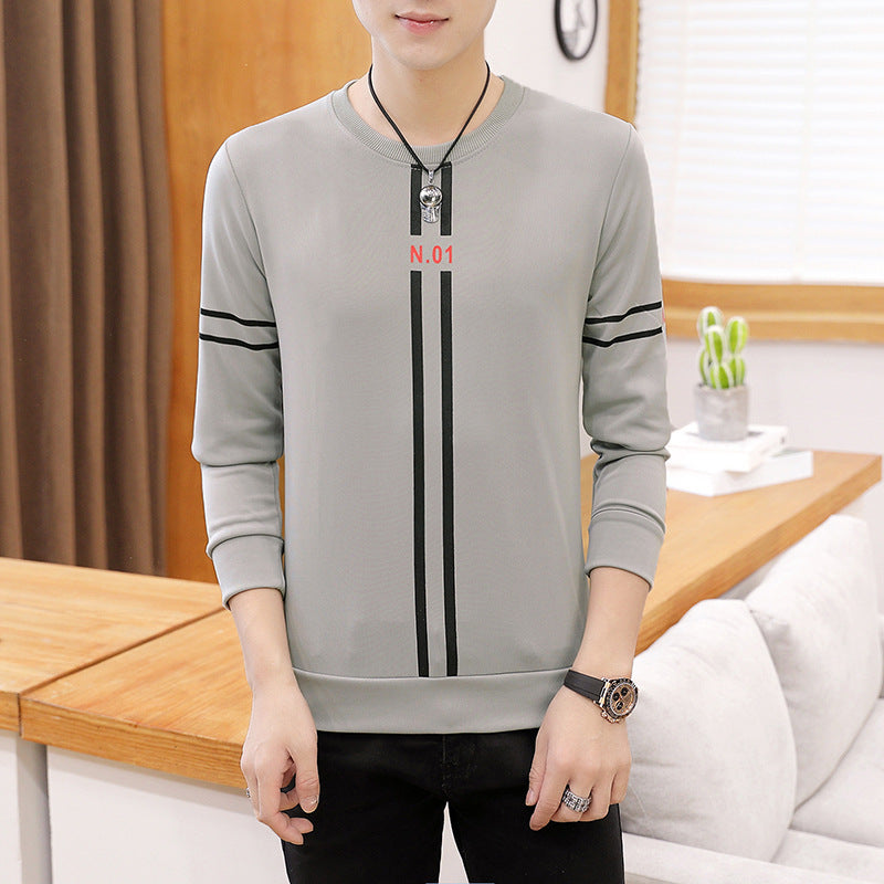 Men’s Printed Long Sleeve T-Shirt – Casual Fashion Top