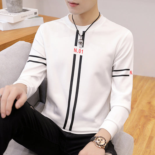 Men’s Printed Long Sleeve T-Shirt – Casual Fashion Top
