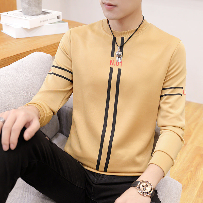 Men’s Printed Long Sleeve T-Shirt – Casual Fashion Top