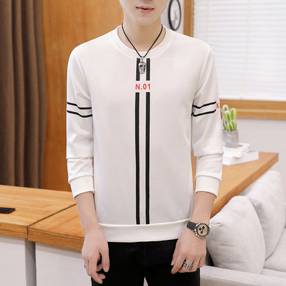 Men’s Printed Long Sleeve T-Shirt – Casual Fashion Top
