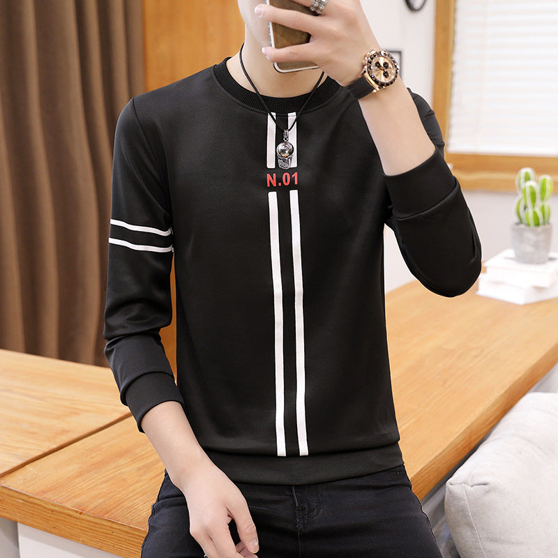 Men’s Printed Long Sleeve T-Shirt – Casual Fashion Top