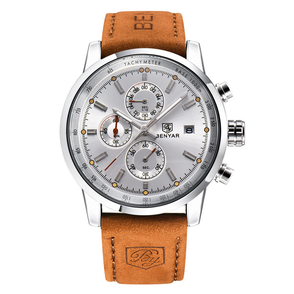 Men’s Casual Luxury Quartz Leather Watch