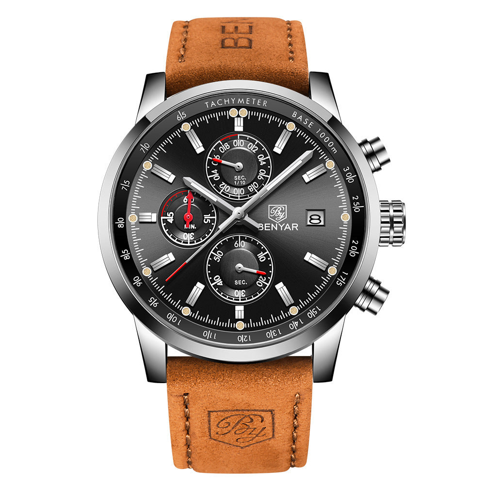 Men’s Casual Luxury Quartz Leather Watch
