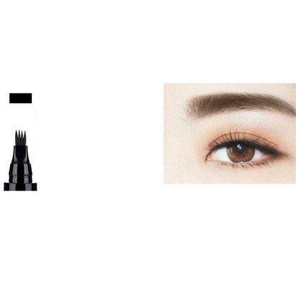 4-Prong Liquid Eyebrow Pencil – Natural Waterproof Brow Pen