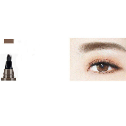 4-Prong Liquid Eyebrow Pencil – Natural Waterproof Brow Pen