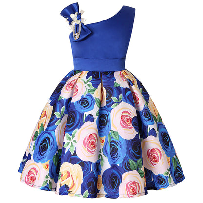 Girls’ Princess Dress – Digital Print Children’s Dress