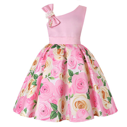 Girls’ Princess Dress – Digital Print Children’s Dress