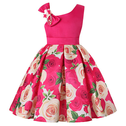 Girls’ Princess Dress – Digital Print Children’s Dress