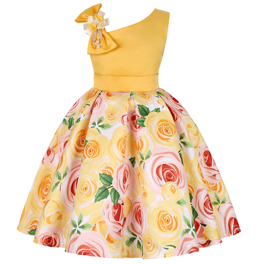 Girls’ Princess Dress – Digital Print Children’s Dress