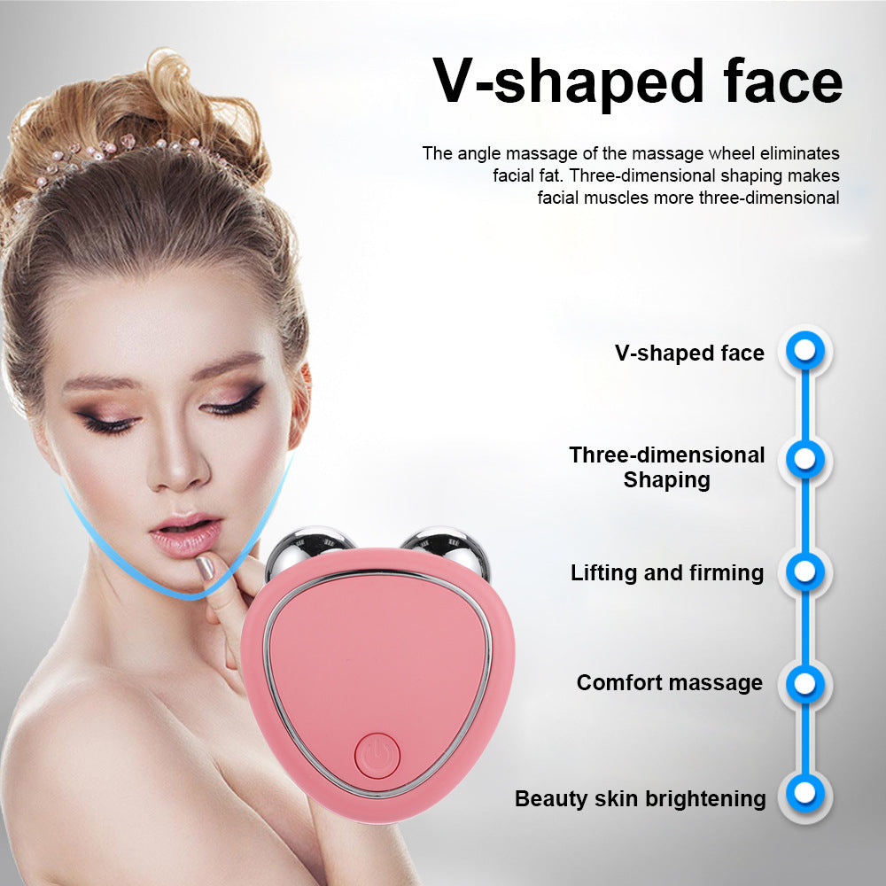 "Microcurrent Face Roller Beauty Massager Instrument"