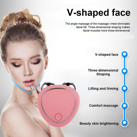 "Microcurrent Face Roller Beauty Massager Instrument"