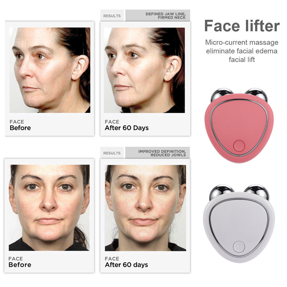 "Microcurrent Face Roller Beauty Massager Instrument"