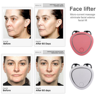 "Microcurrent Face Roller Beauty Massager Instrument"