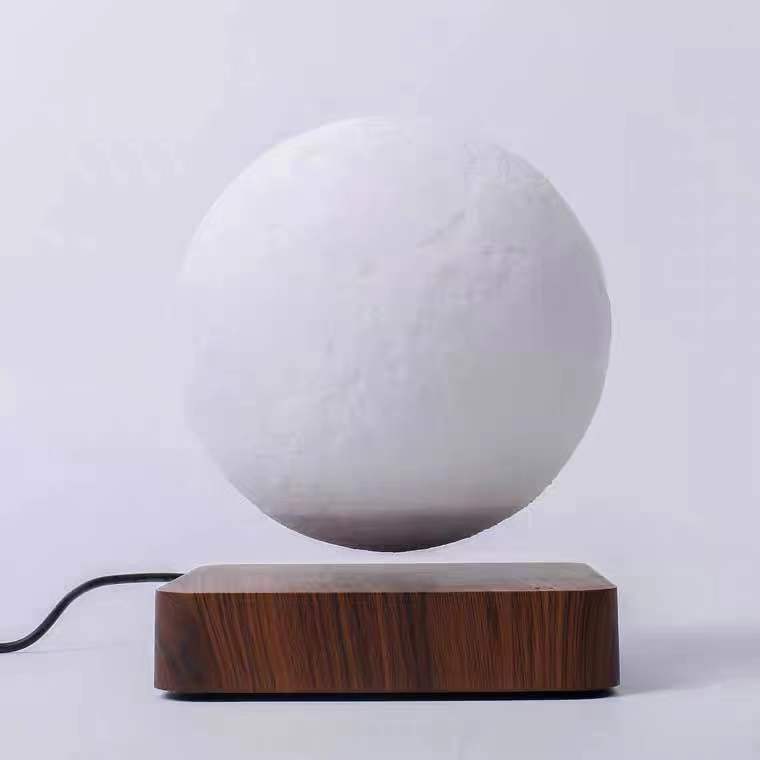 Levitating Moon Lamp – 3D Printed Floating Night Light with Magnetic Base