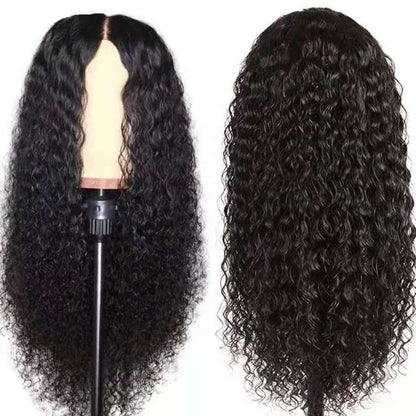 Front Lace Long Curly Synthetic Wig – European & American Style