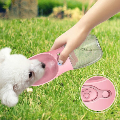 Portable Pet Water Bottle & Cup – Outdoor Travel Drinking Bottle for Dogs & Cats