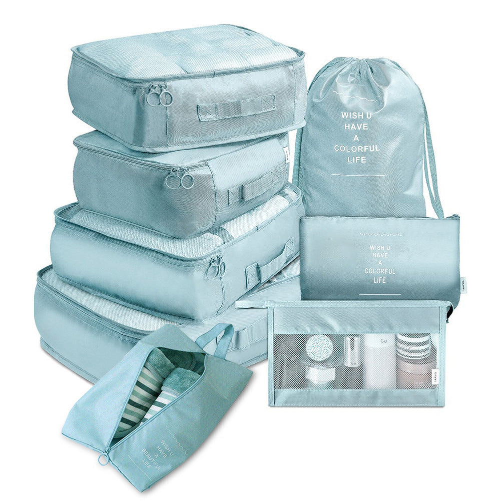 8pcs Travel Packing Cubes – Luggage Organizer Set for Clothes, Shoes & Underwear