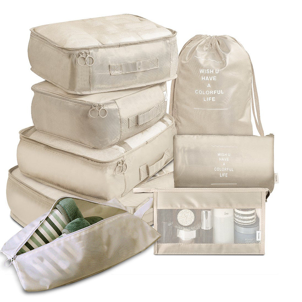 8pcs Travel Packing Cubes – Luggage Organizer Set for Clothes, Shoes & Underwear