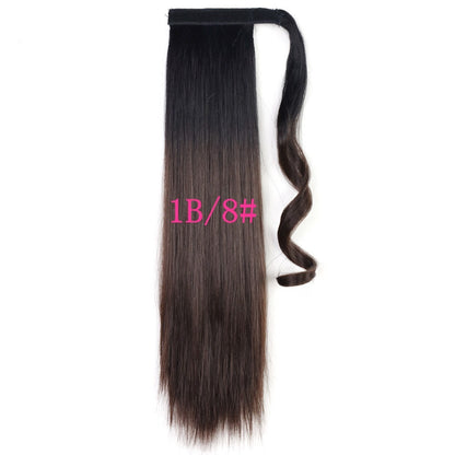 Long Straight Clip-In Ponytail Hair Extension – Heat Resistant