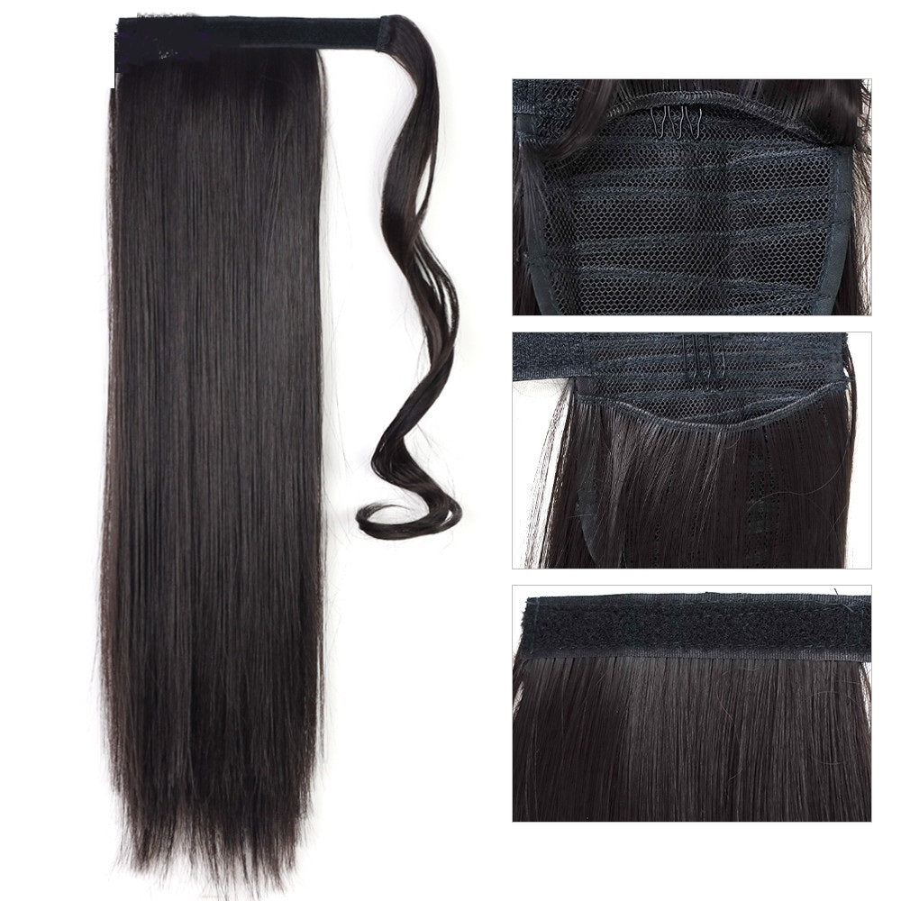Long Straight Clip-In Ponytail Hair Extension – Heat Resistant