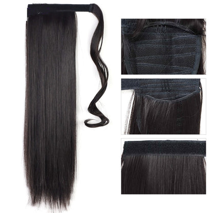 Long Straight Clip-In Ponytail Hair Extension – Heat Resistant