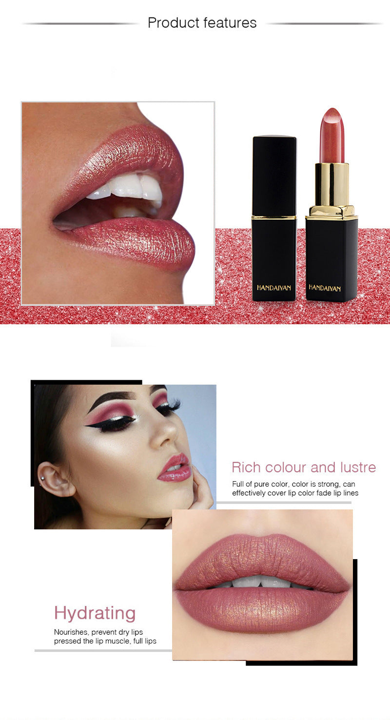 Shiny Metallic Lipstick – Pearlescent Color Changing Lipstick