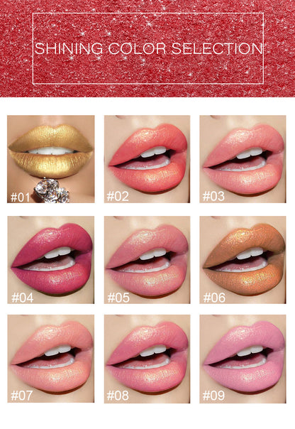 Shiny Metallic Lipstick – Pearlescent Color Changing Lipstick
