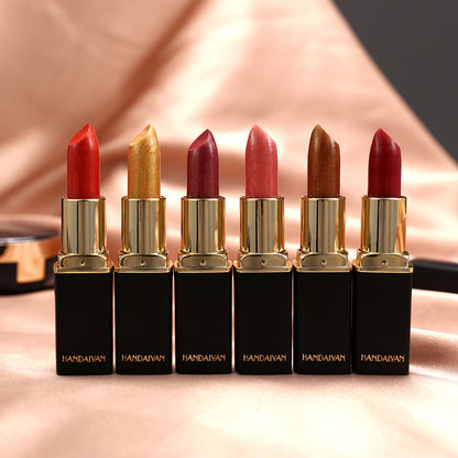 Shiny Metallic Lipstick – Pearlescent Color Changing Lipstick