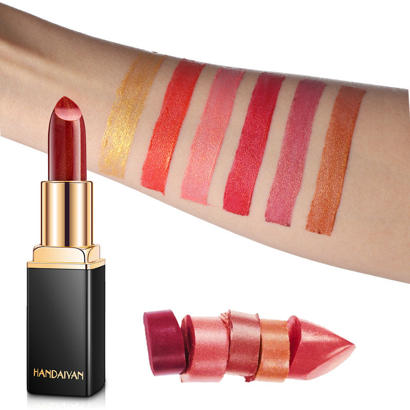 Shiny Metallic Lipstick – Pearlescent Color Changing Lipstick