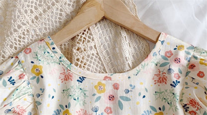 Girls Floral Princess Dress – Pastoral Style