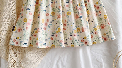 Girls Floral Princess Dress – Pastoral Style