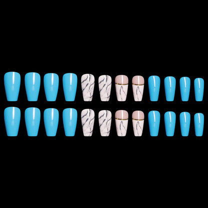 Ballet Coffin Fake Nails – Stylish Long False Nail Tips for Salon-Style Look